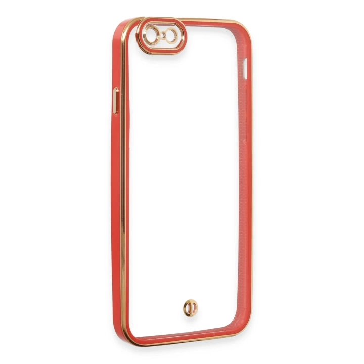 BFS  iPhone 6 Kılıf Liva Lens Silikon - Kırmızı