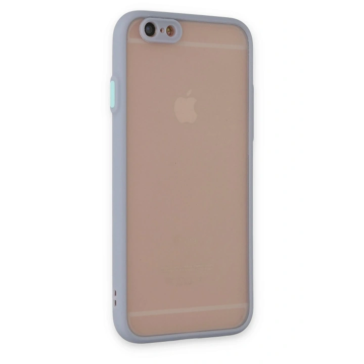 BFS  iPhone 6 Kılıf Montreal Silikon Kapak - Gri