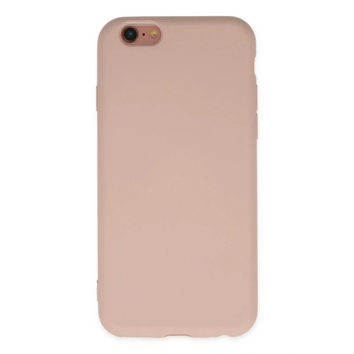 BFS  iPhone 6 Kılıf Nano içi Kadife Silikon - Pudra
