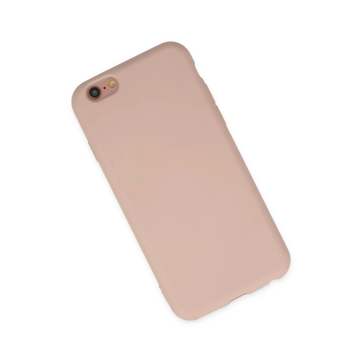 BFS  iPhone 6 Kılıf Nano içi Kadife Silikon - Pudra