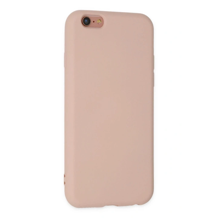 BFS  iPhone 6 Kılıf Nano içi Kadife Silikon - Pudra