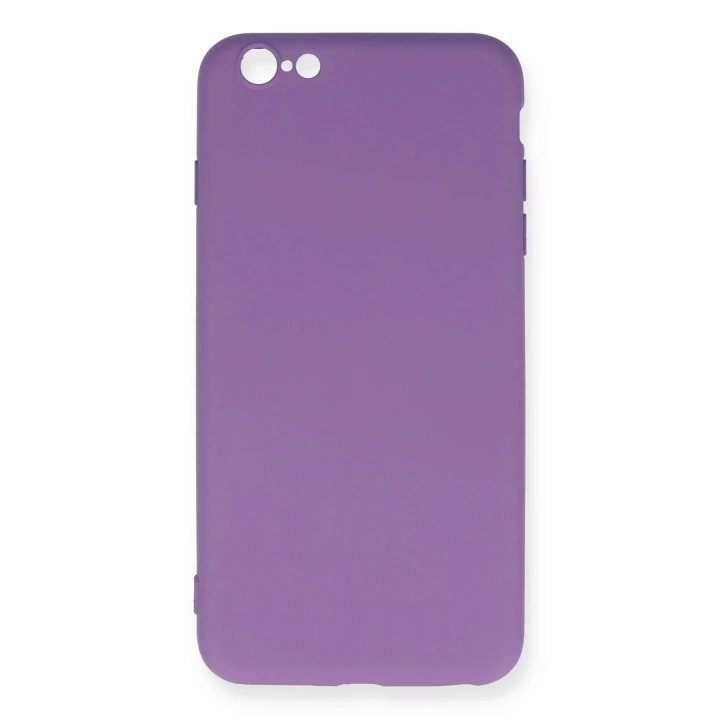 BFS  iPhone 6 Plus Kılıf Nano içi Kadife Silikon - Mor