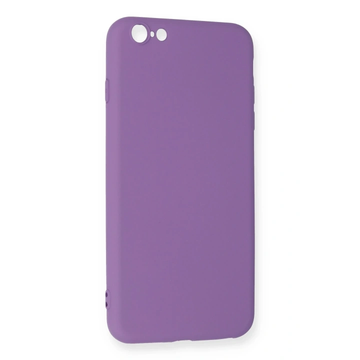 BFS  iPhone 6 Plus Kılıf Nano içi Kadife Silikon - Mor