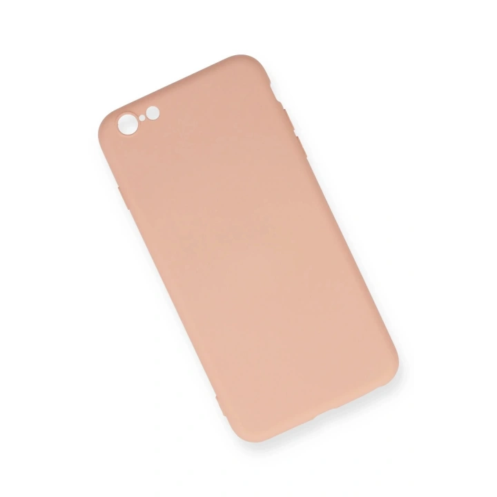 BFS iPhone 6 Plus Kılıf Nano içi Kadife Silikon - Pudra
