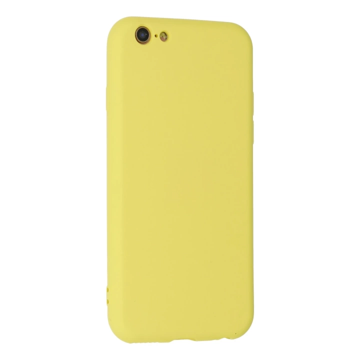 BFS  iPhone 6 Plus Kılıf Nano içi Kadife Silikon - Sarı
