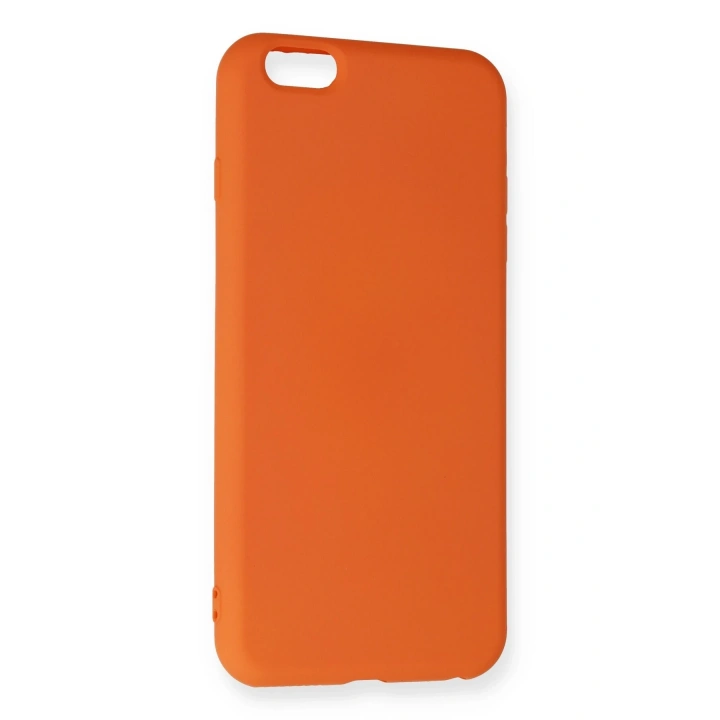 BFS  iPhone 6 Plus Kılıf Nano içi Kadife Silikon - Turuncu