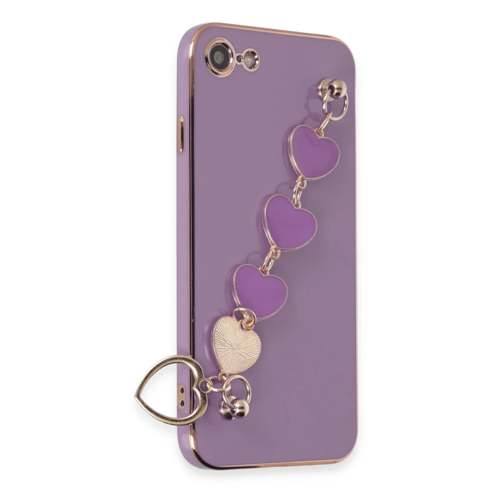 BFS  iPhone 7 Kılıf Esila Silikon - Mor