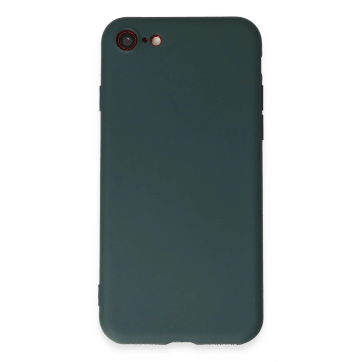 BFS  iPhone 7 Kılıf First Silikon - Koyu Yeşil