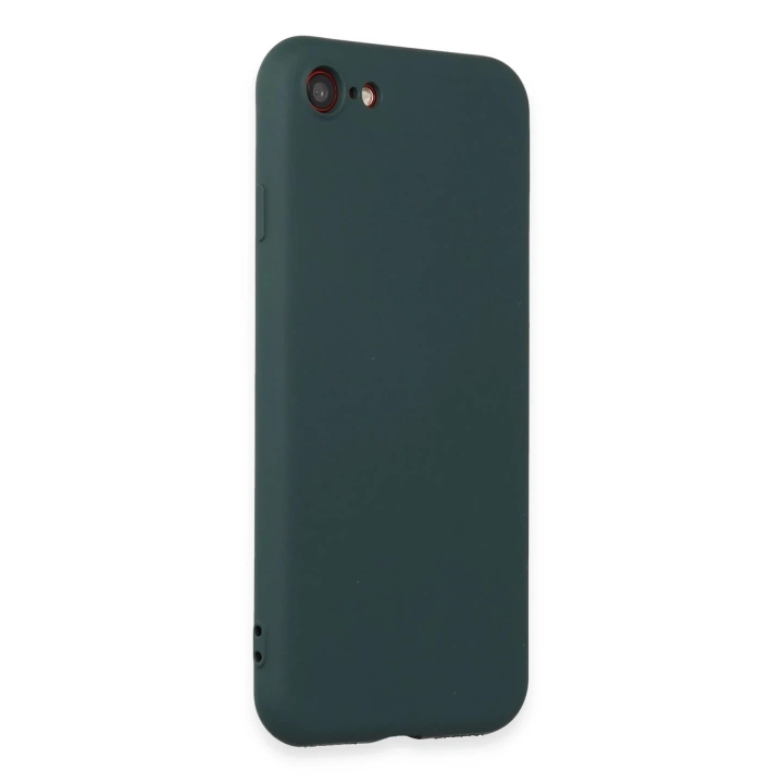 BFS  iPhone 7 Kılıf First Silikon - Koyu Yeşil