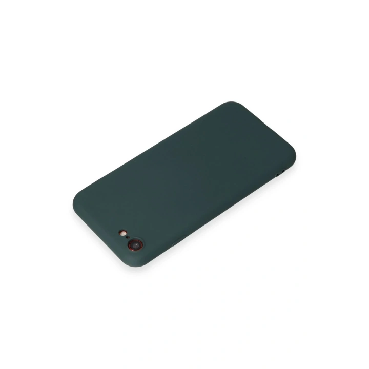 BFS  iPhone 7 Kılıf First Silikon - Koyu Yeşil