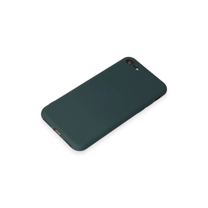 BFS  iPhone 7 Kılıf First Silikon - Koyu Yeşil