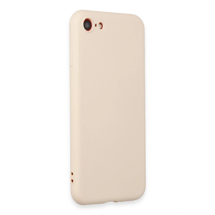 BFS  iPhone 7 Kılıf First Silikon - Krem