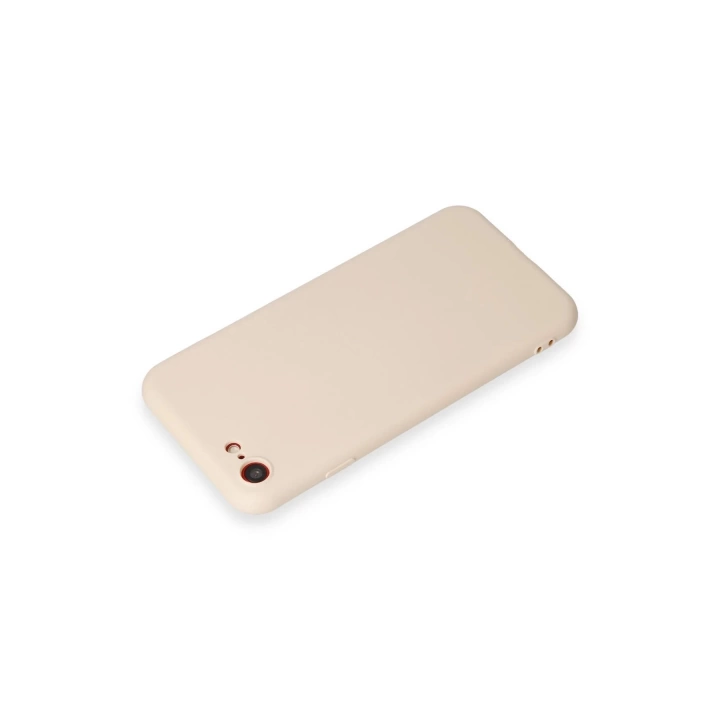 BFS  iPhone 7 Kılıf First Silikon - Krem