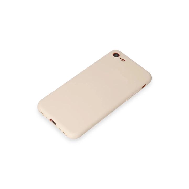 BFS  iPhone 7 Kılıf First Silikon - Krem