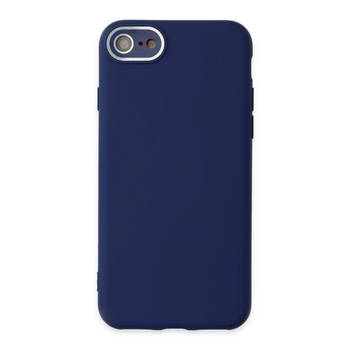 BFS  iPhone 7 Kılıf Lansman Glass Kapak - Sky Blue