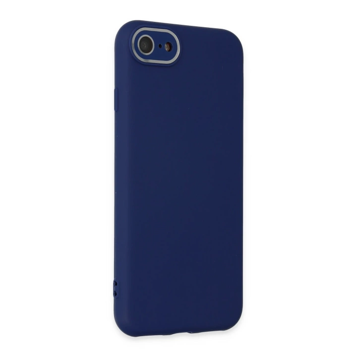 BFS  iPhone 7 Kılıf Lansman Glass Kapak - Sky Blue