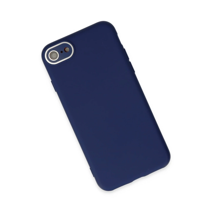 BFS  iPhone 7 Kılıf Lansman Glass Kapak - Sky Blue