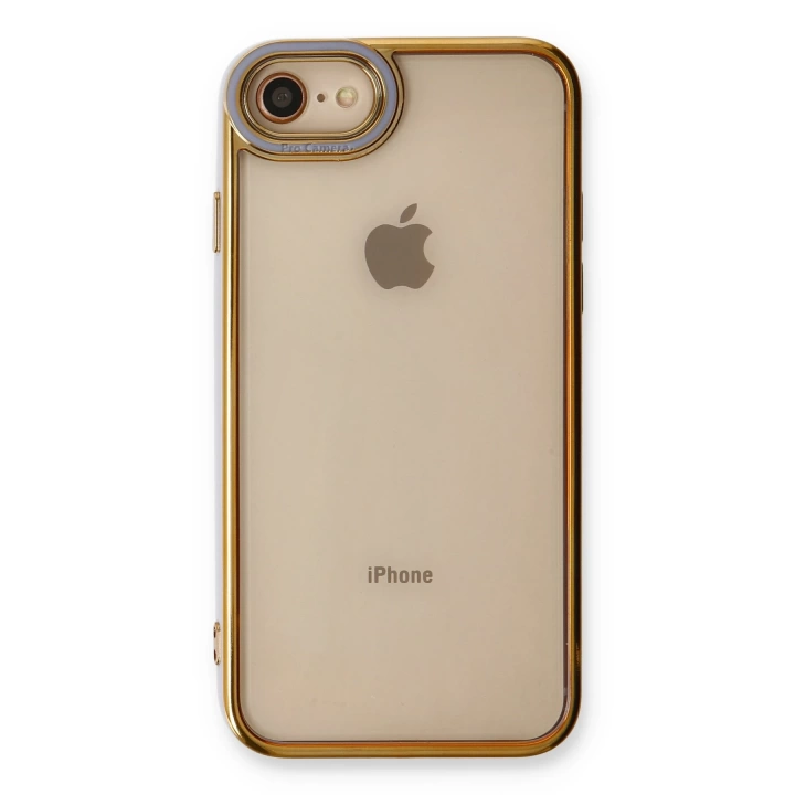 BFS  iPhone 7 Kılıf Liva Lens Silikon - Lila