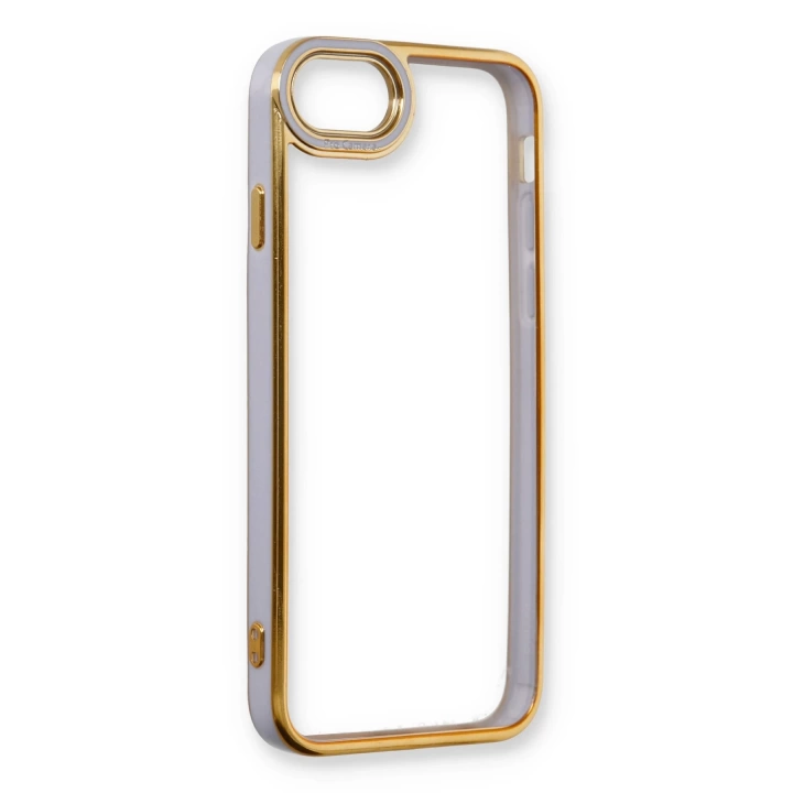 BFS  iPhone 7 Kılıf Liva Lens Silikon - Lila