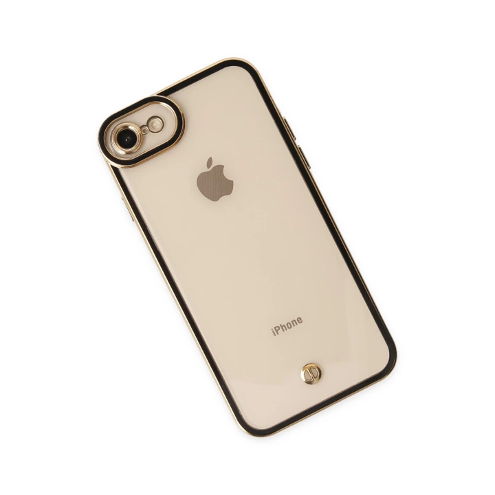 BFS  iPhone 7 Kılıf Liva Lens Silikon - Siyah