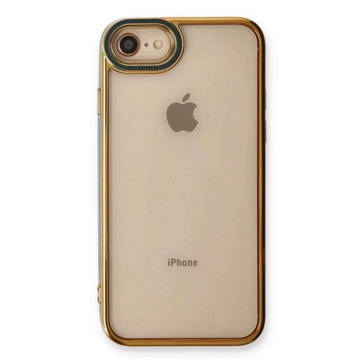 BFS  iPhone 7 Kılıf Liva Lens Silikon - Yeşil