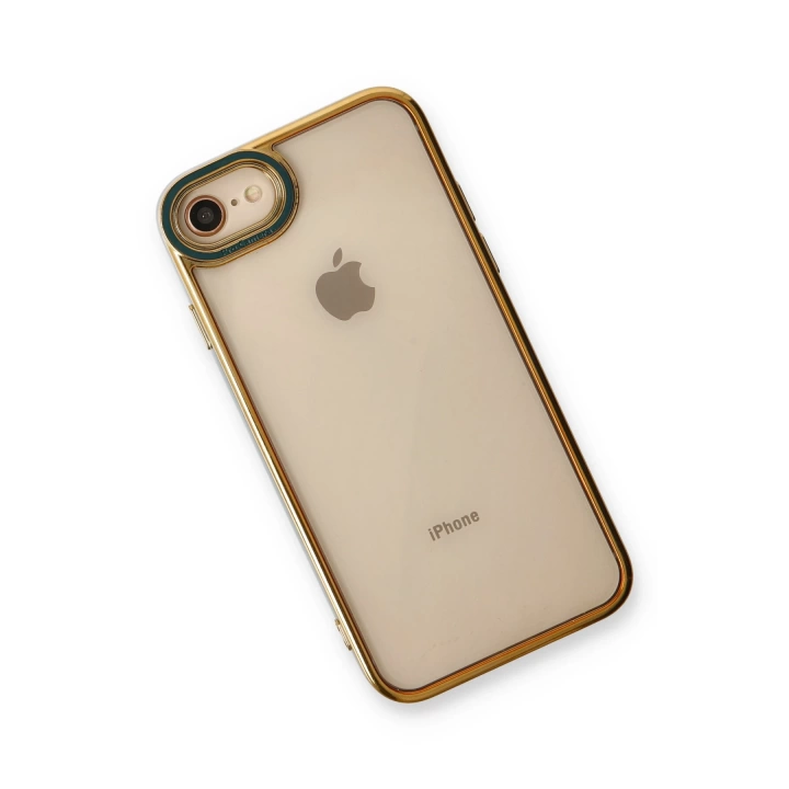 BFS  iPhone 7 Kılıf Liva Lens Silikon - Yeşil