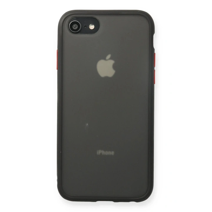 BFS  iPhone 7 Kılıf Montreal Silikon Kapak - Siyah
