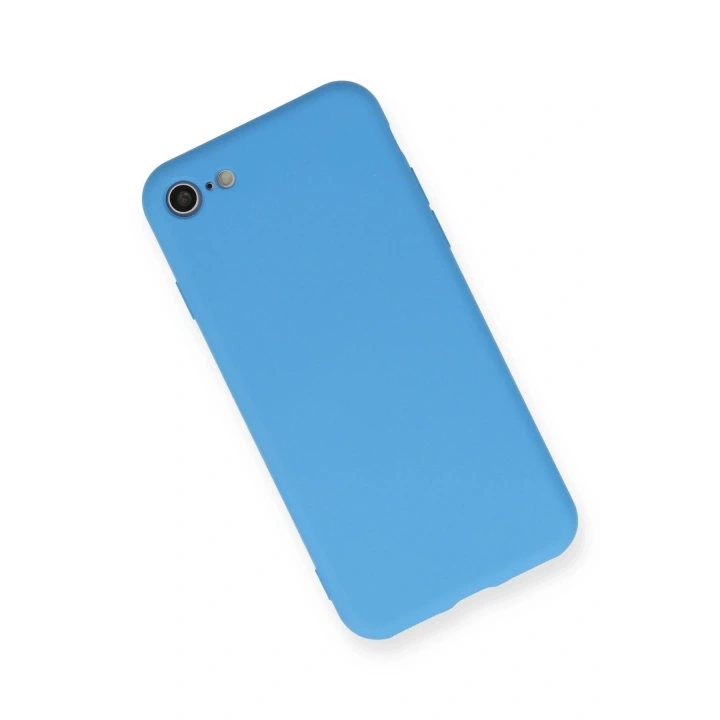 BFS  iPhone 7 Kılıf Nano içi Kadife Silikon - Mavi