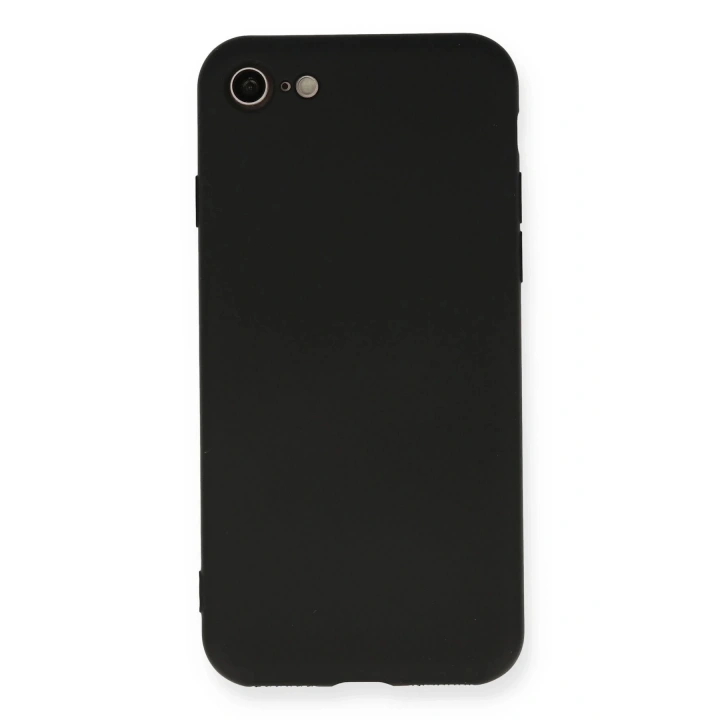 BFS iPhone 7 Kılıf Nano içi Kadife Silikon - Siyah