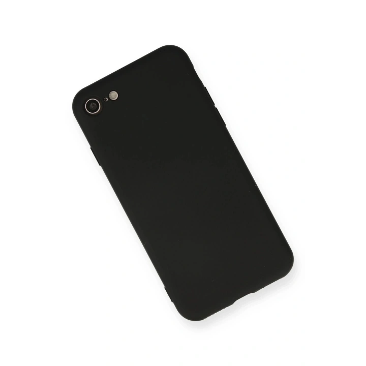 BFS iPhone 7 Kılıf Nano içi Kadife Silikon - Siyah