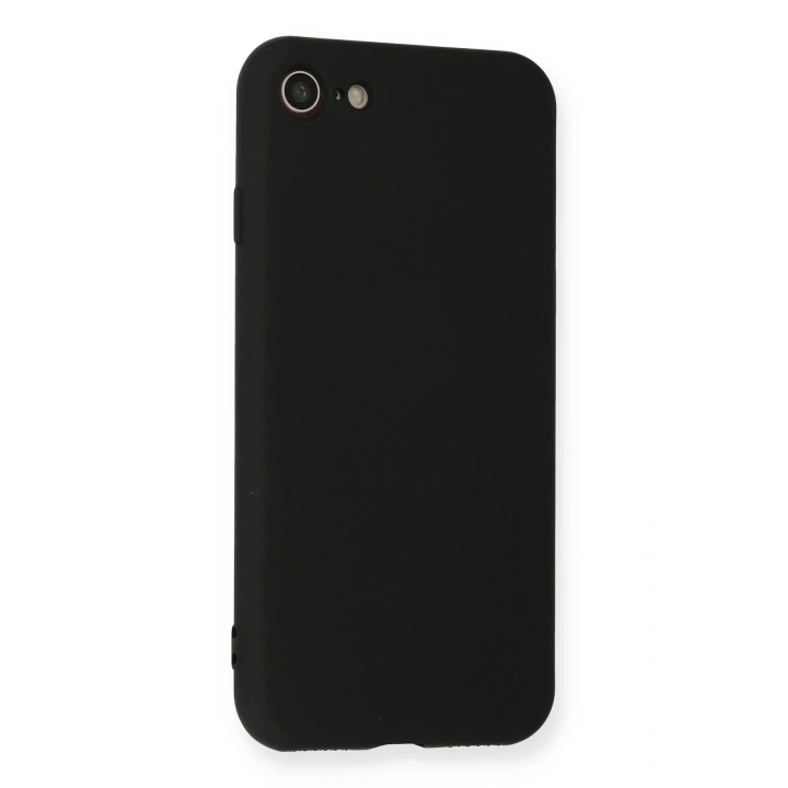 BFS iPhone 7 Kılıf Nano içi Kadife Silikon - Siyah