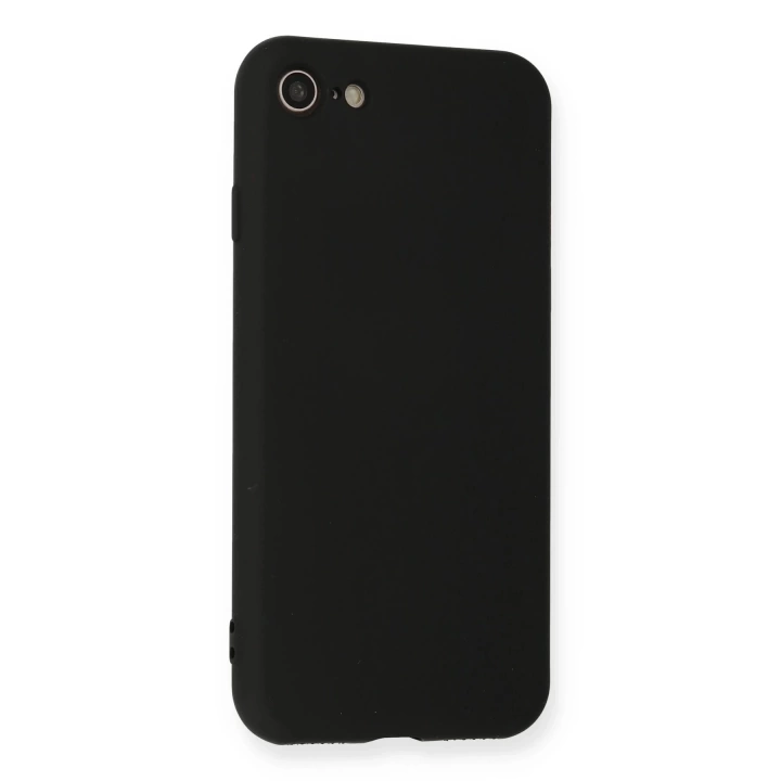 BFS iPhone 7 Kılıf Nano içi Kadife Silikon - Siyah