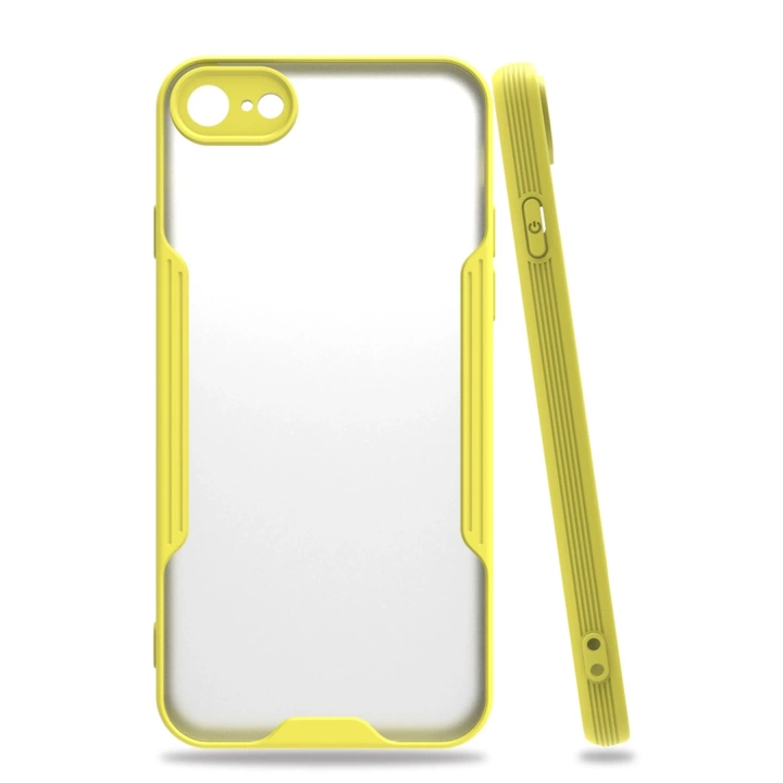 BFS  iPhone 7 Kılıf Platin Silikon - Sarı