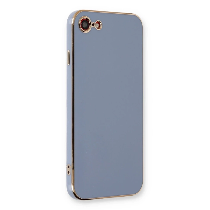 BFS  iPhone 7 Kılıf Volet Silikon - Mavi