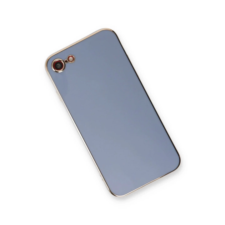 BFS  iPhone 7 Kılıf Volet Silikon - Mavi