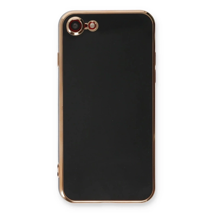 BFS  iPhone 7 Kılıf Volet Silikon - Siyah