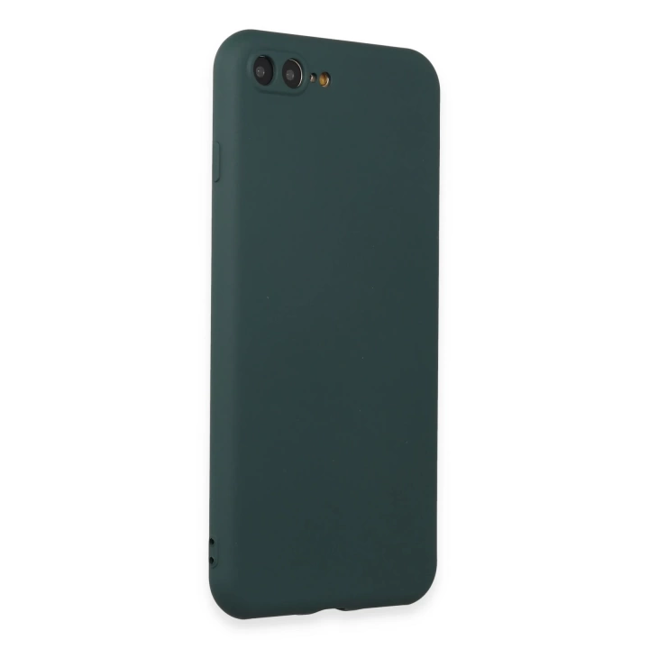 BFS  iPhone 7 Plus Kılıf First Silikon - Koyu Yeşil
