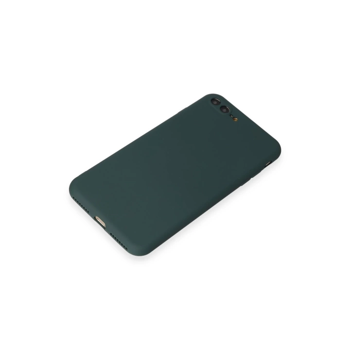 BFS  iPhone 7 Plus Kılıf First Silikon - Koyu Yeşil