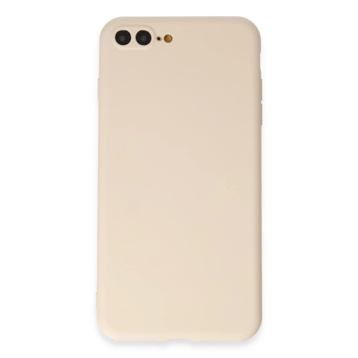BFS  iPhone 7 Plus Kılıf First Silikon - Krem