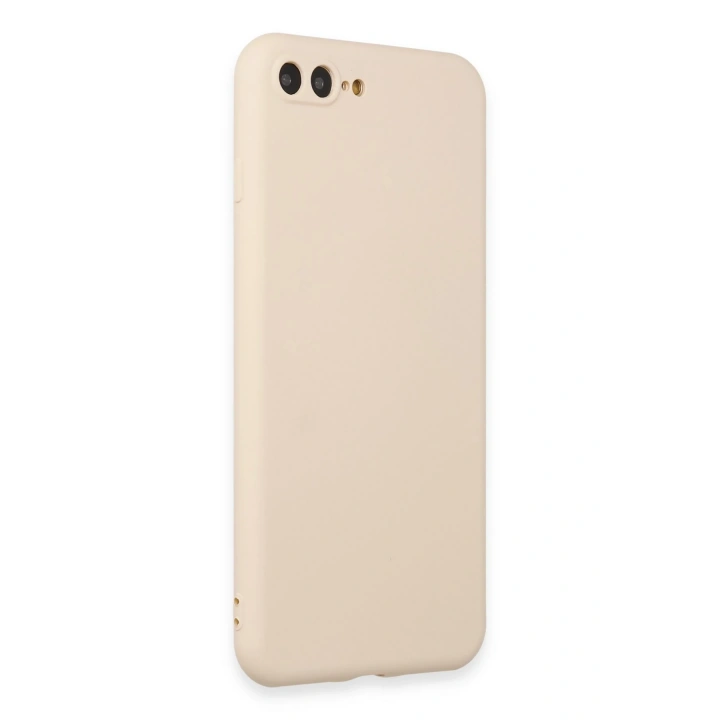 BFS  iPhone 7 Plus Kılıf First Silikon - Krem