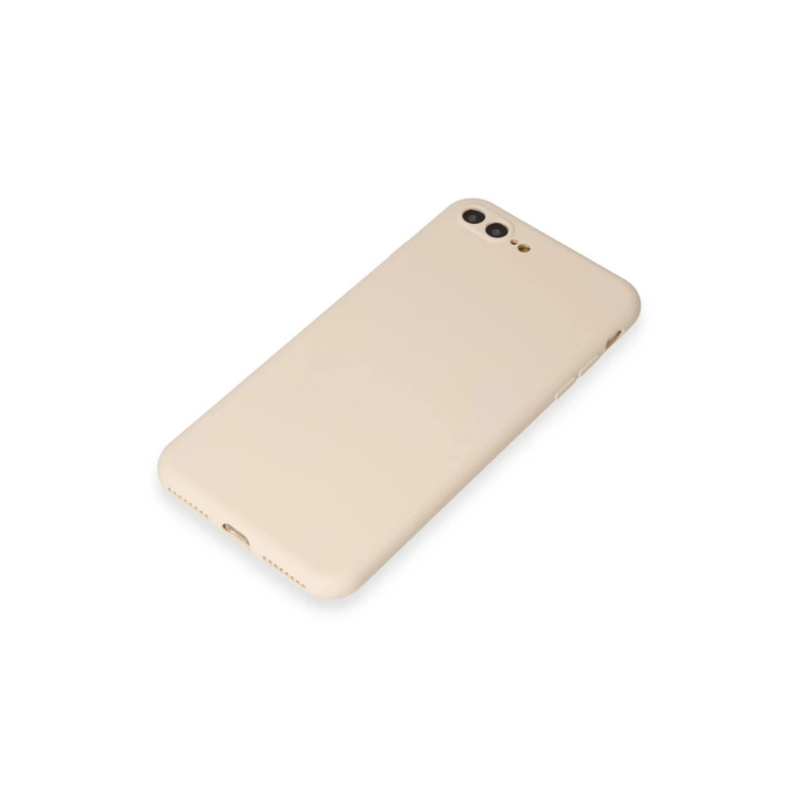 BFS  iPhone 7 Plus Kılıf First Silikon - Krem