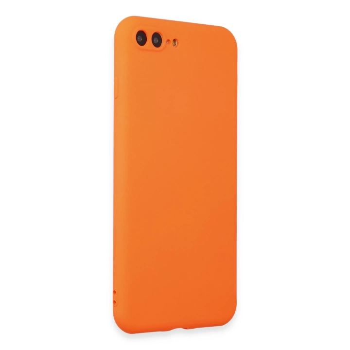BFS  iPhone 7 Plus Kılıf First Silikon - Turuncu