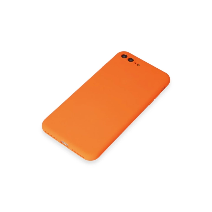 BFS  iPhone 7 Plus Kılıf First Silikon - Turuncu