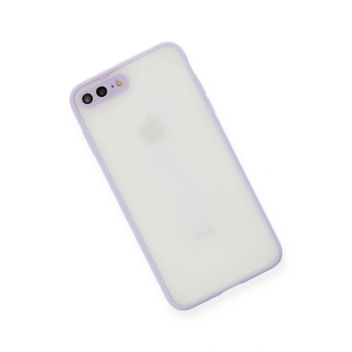 BFS  iPhone 7 Plus Kılıf Montreal Silikon Kapak - Mor