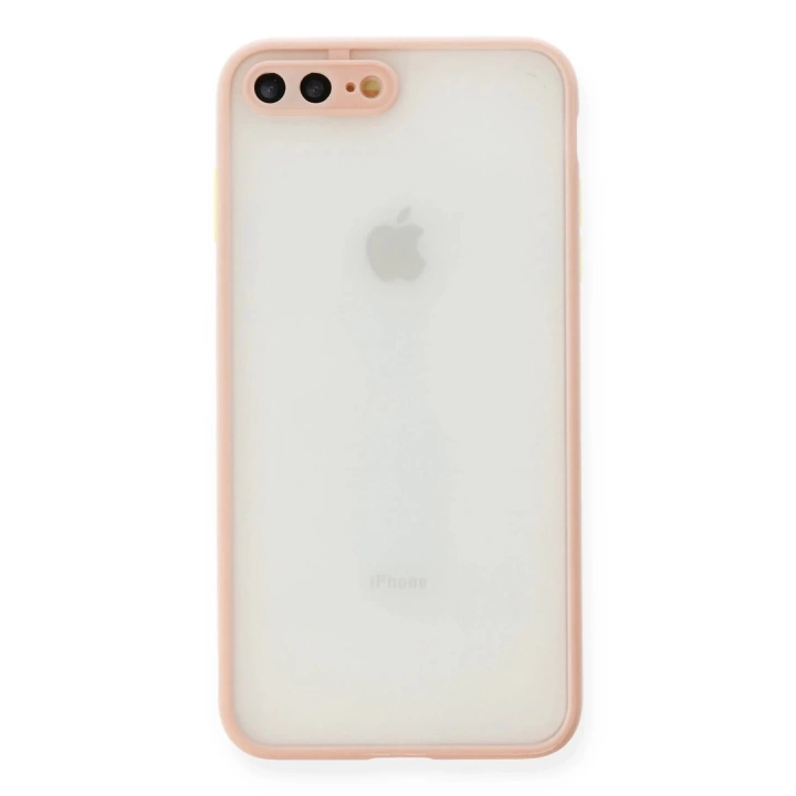 BFS  iPhone 7 Plus Kılıf Montreal Silikon Kapak - Pembe
