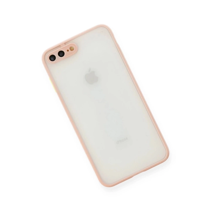 BFS  iPhone 7 Plus Kılıf Montreal Silikon Kapak - Pembe