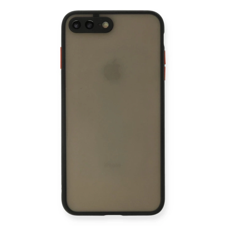 BFS  iPhone 7 Plus Kılıf Montreal Silikon Kapak - Siyah