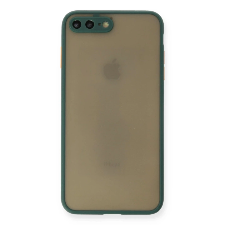 BFS  iPhone 7 Plus Kılıf Montreal Silikon Kapak - Yeşil
