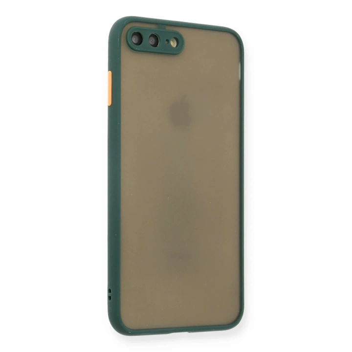 BFS  iPhone 7 Plus Kılıf Montreal Silikon Kapak - Yeşil