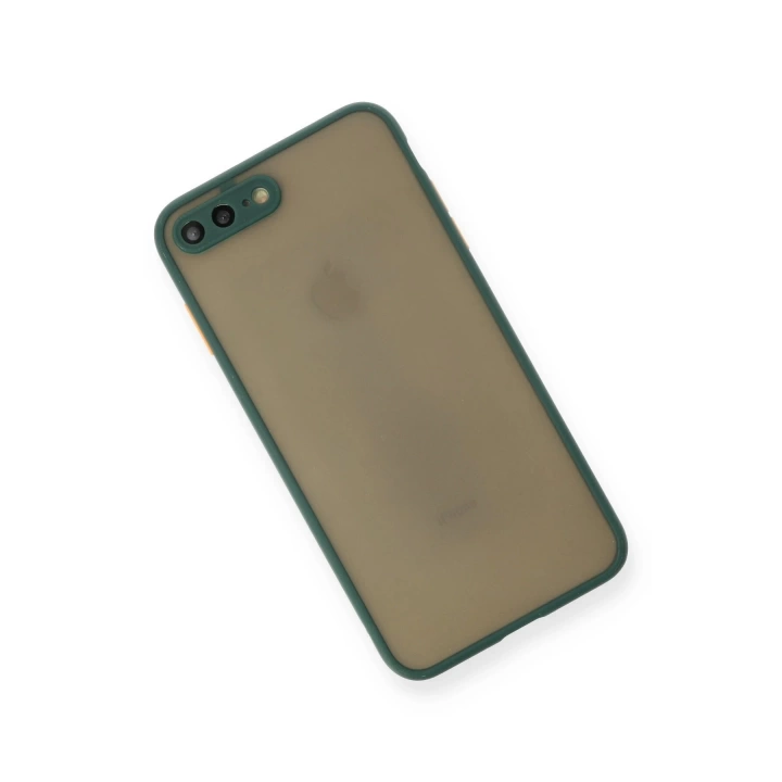 BFS  iPhone 7 Plus Kılıf Montreal Silikon Kapak - Yeşil